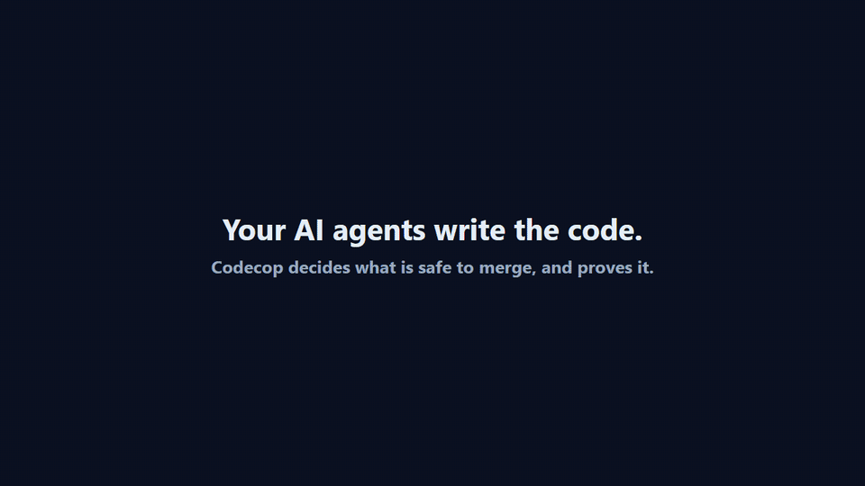 Codecop reviewing a pull request: the receipt comment with a HIGH verdict, inline annotations on the exact lines, and the check run